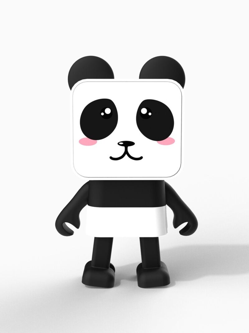 Enceinte Bluetooth Dancing Animal Panda - 3W - Danse en Musique - Mode Stéréo TWS - MOB Blanc Noir - Kiabi
