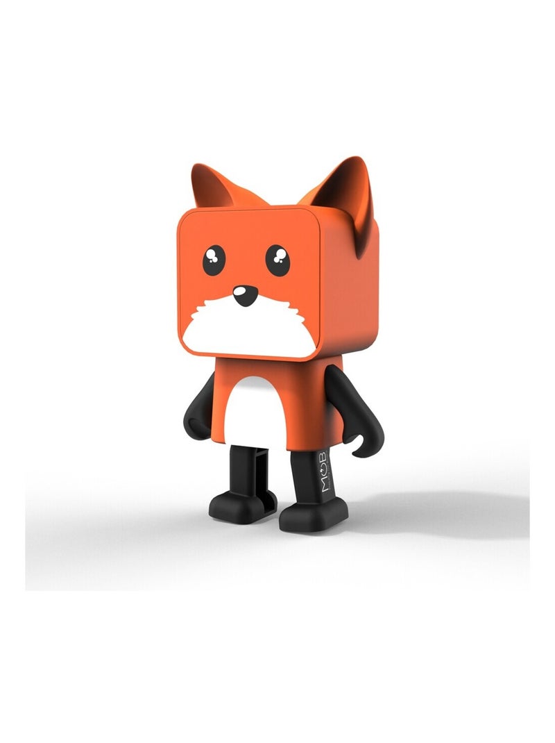 Enceinte Bluetooth Dancing Animal Renard - 3W - Danse en Musique - Mode Stéréo TWS - MOB Orange - Kiabi
