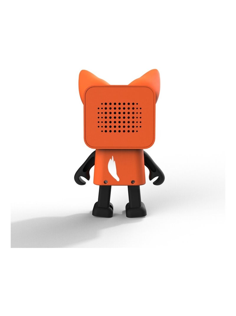 Enceinte Bluetooth Dancing Animal Renard - 3W - Danse en Musique - Mode Stéréo TWS - MOB Orange - Kiabi