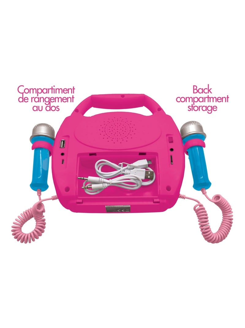 Enceinte Bluetooth Disney Princesse avec micros Rose - Kiabi
