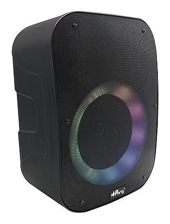 Enceinte Bluetooth iParty avec micro et effets lumineux multicolores