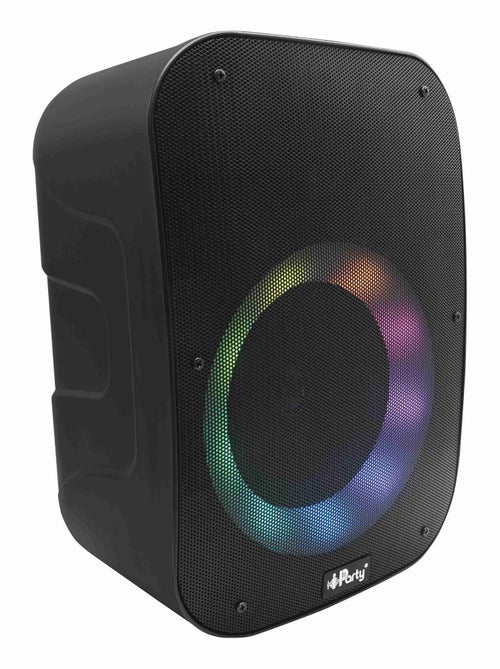 Enceinte Bluetooth iParty avec micro et effets lumineux multicolores - Kiabi Enceinte Bluetooth iParty avec micro et effets lumineux multicolores - Kiabi