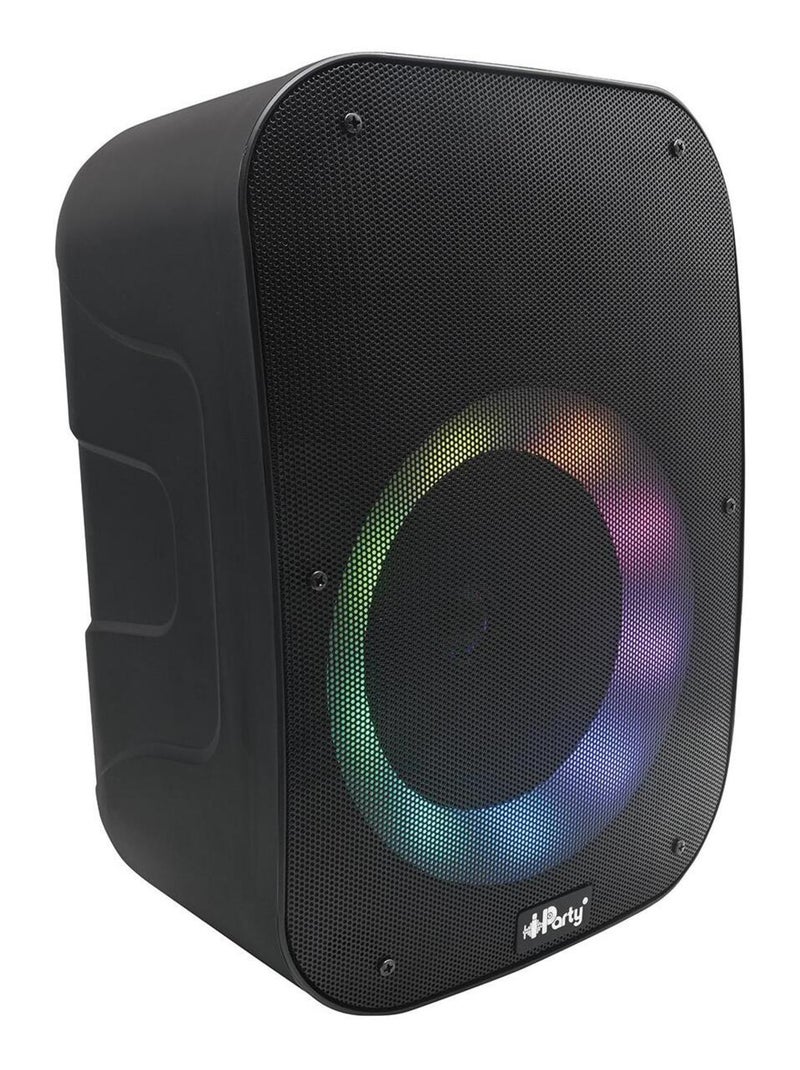 Enceinte Bluetooth iParty avec micro et effets lumineux multicolores Noir - Kiabi