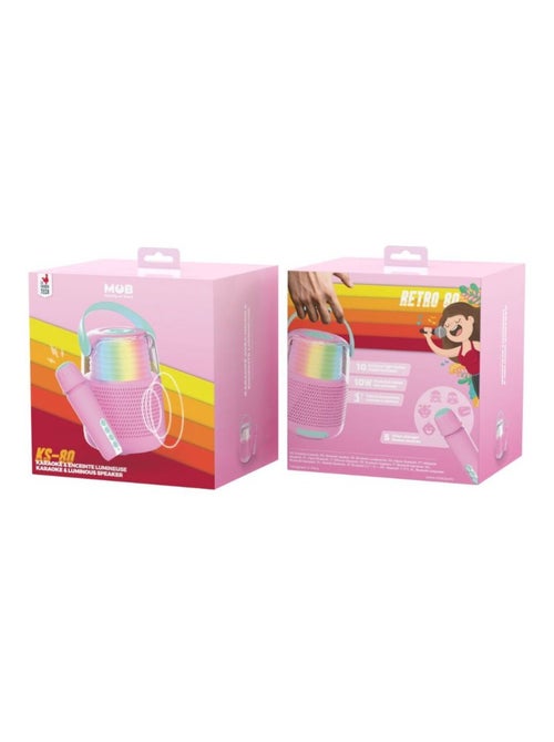Enceinte Bluetooth KS-80 - Karaoke avec Micro Sans Fil et changeurs de voix - MOB - Kiabi