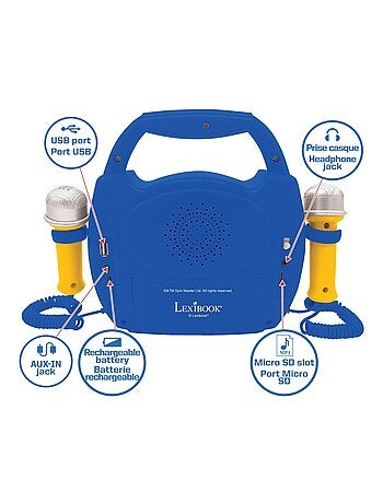 Enceinte Bluetooth La Pat’ Patrouille avec micros