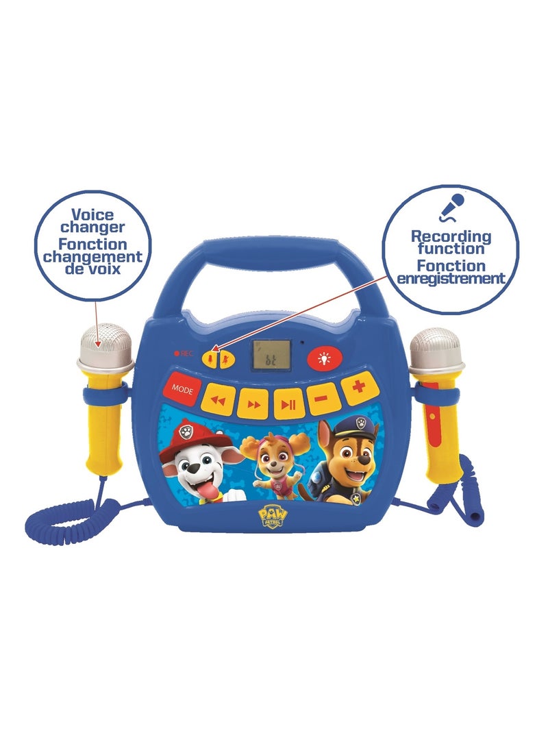 Enceinte Bluetooth La Pat’ Patrouille avec micros Bleu - Kiabi
