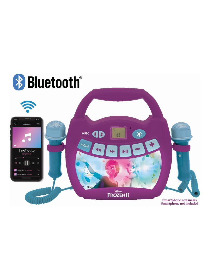 Enceinte Bluetooth La Reine Des Neiges Avec Effets Lumineux, Micros Et Batterie Rechargeable N/A - Kiabi