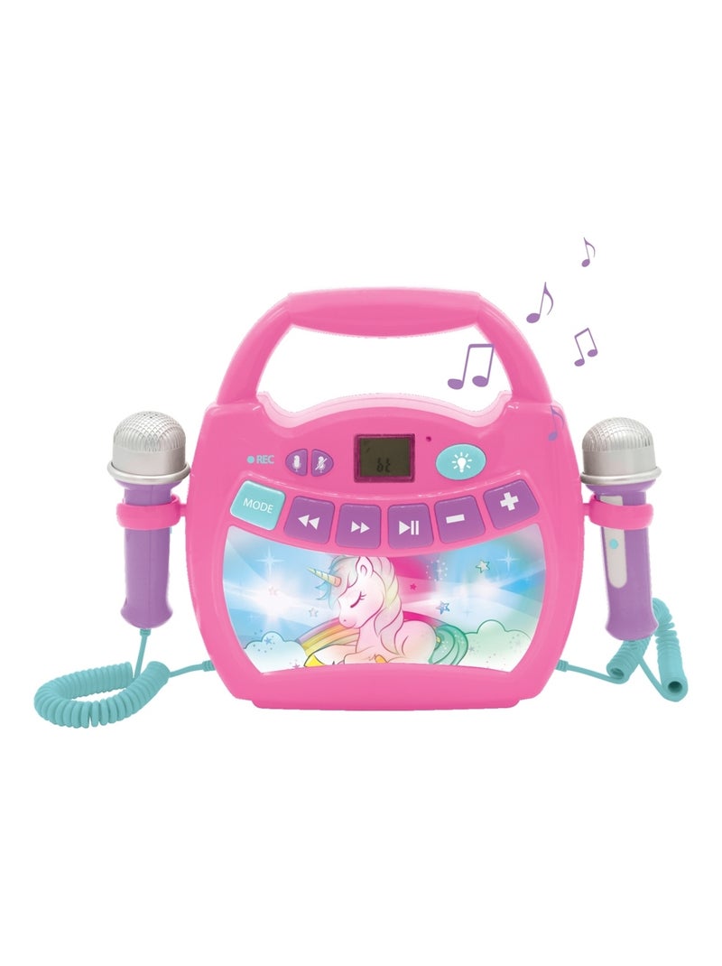 Enceinte Bluetooth Licorne avec Micros Rose - Kiabi