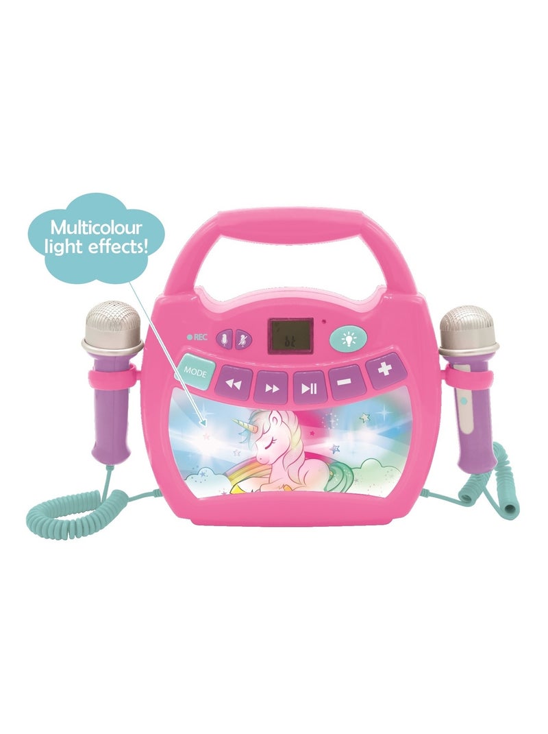 Enceinte Bluetooth Licorne avec Micros Rose - Kiabi