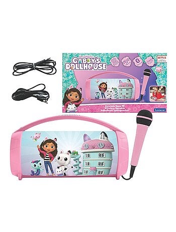Enceinte Bluetooth Lumineuse avec Micro Gabby et la Maison Magique
