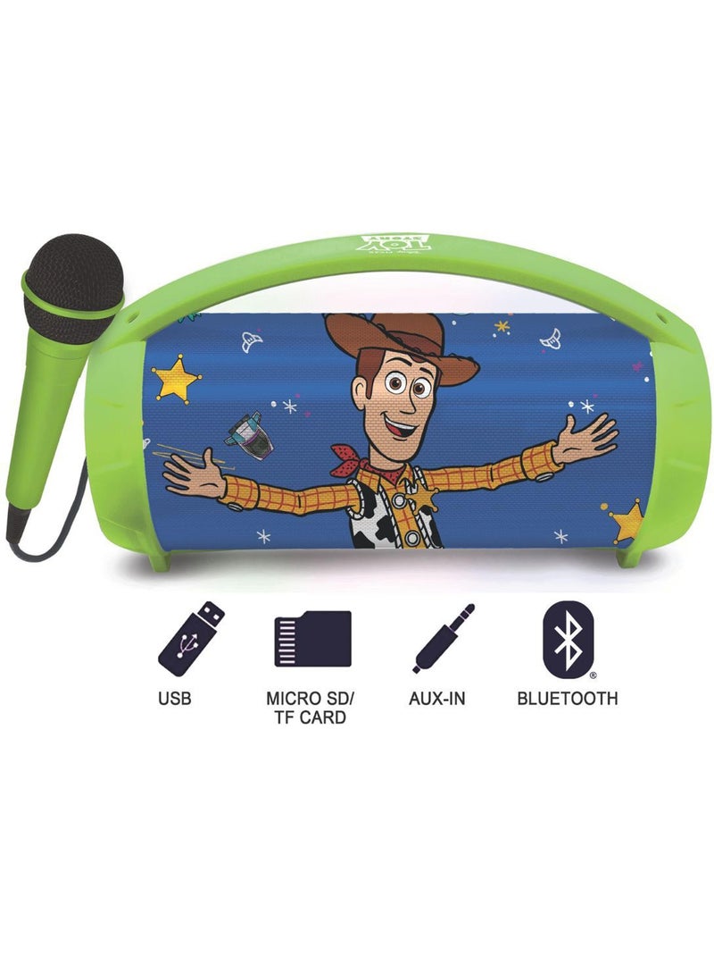 Enceinte Bluetooth Lumineuse avec Micro Toy Story Vert - Kiabi