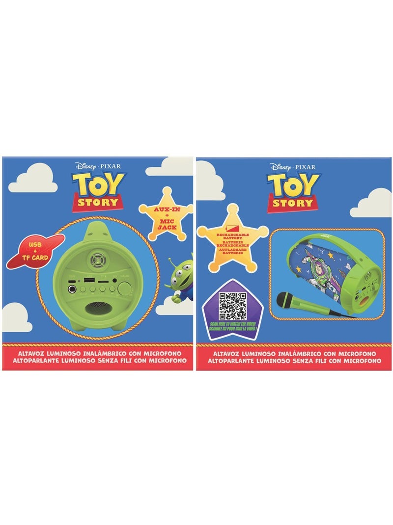 Enceinte Bluetooth Lumineuse avec Micro Toy Story Vert - Kiabi
