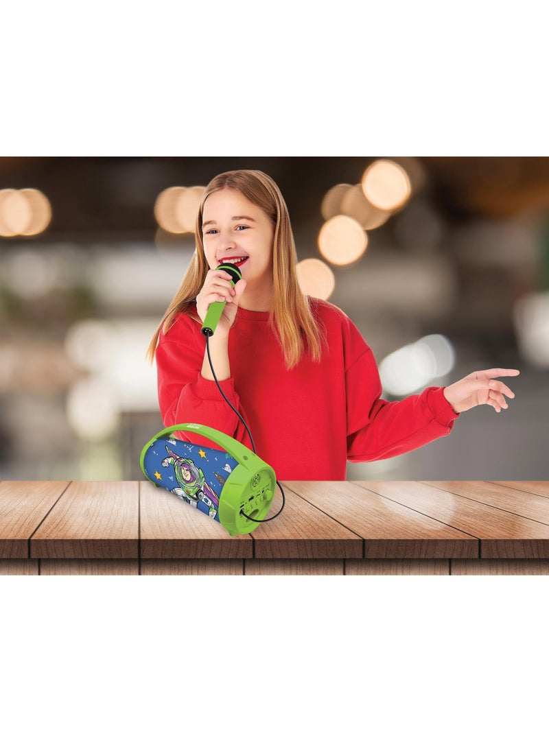 Enceinte Bluetooth Lumineuse avec Micro Toy Story Vert - Kiabi