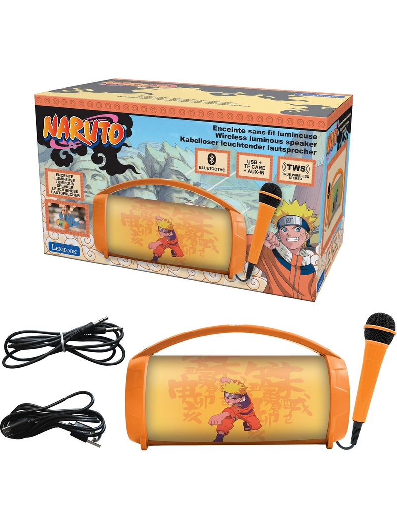 Enceinte bluetooth lumineuse avec naruto Orange - Kiabi