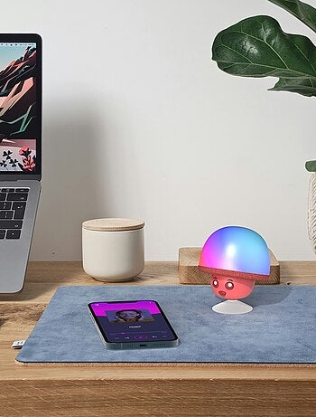 Enceinte Bluetooth Mega Mush – Mini Champignon 3W avec Lumières LED & Ventouse - MOB