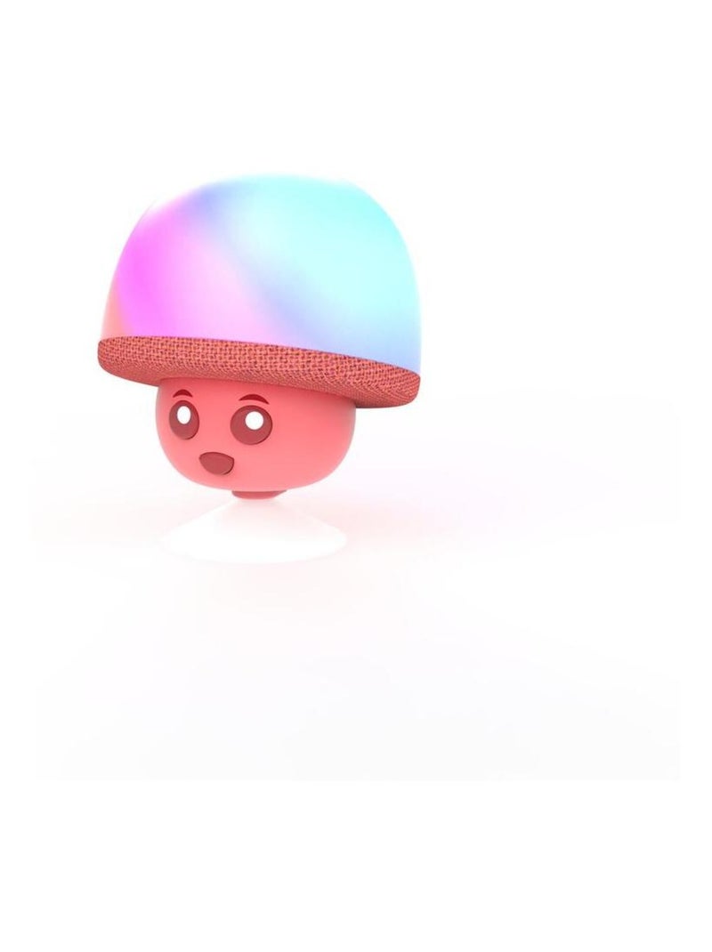 Enceinte Bluetooth Mega Mush – Mini Champignon 3W avec Lumières LED & Ventouse - MOB Rouge - Kiabi