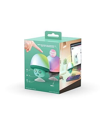 Enceinte Bluetooth Mega Mush – Mini Champignon 3W avec Lumières LED & Ventouse - MOB