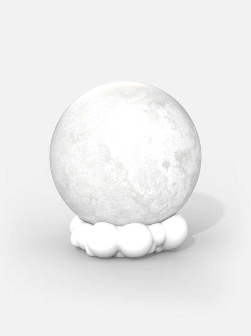 Enceinte Bluetooth MOONY - Lampe Lune Lumineuse avec Son Puissant - Changement de Couleur - MOB Blanc - Kiabi