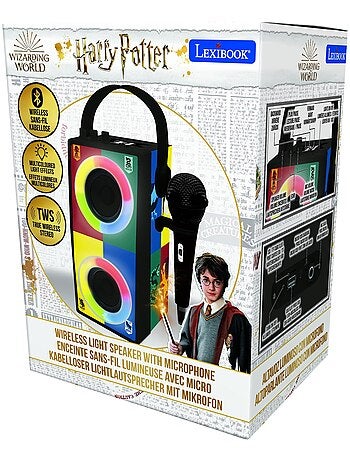Enceinte Bluetooth portable avec micro et effets lumineux Harry Potter