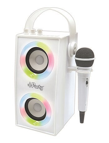 Enceinte Bluetooth portable avec micro et effets lumineux iParty