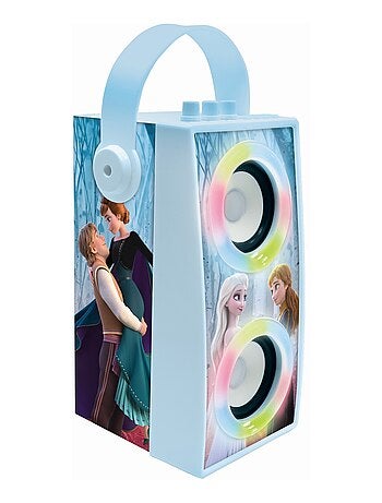 Enceinte Bluetooth portable avec micro et effets lumineux La Reine des Neiges