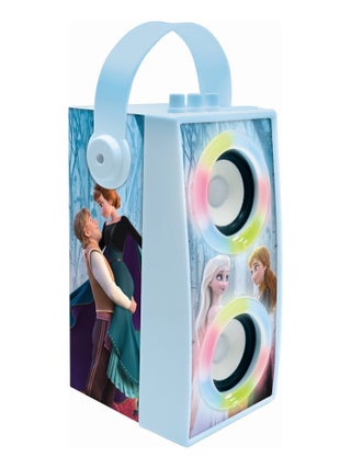 Enceinte Bluetooth portable avec micro et effets lumineux La Reine des Neiges