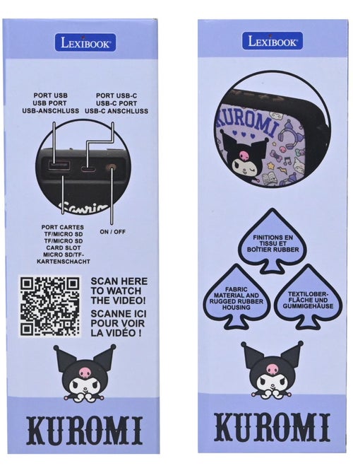 Enceinte bluetooth portable kuromi - Kiabi