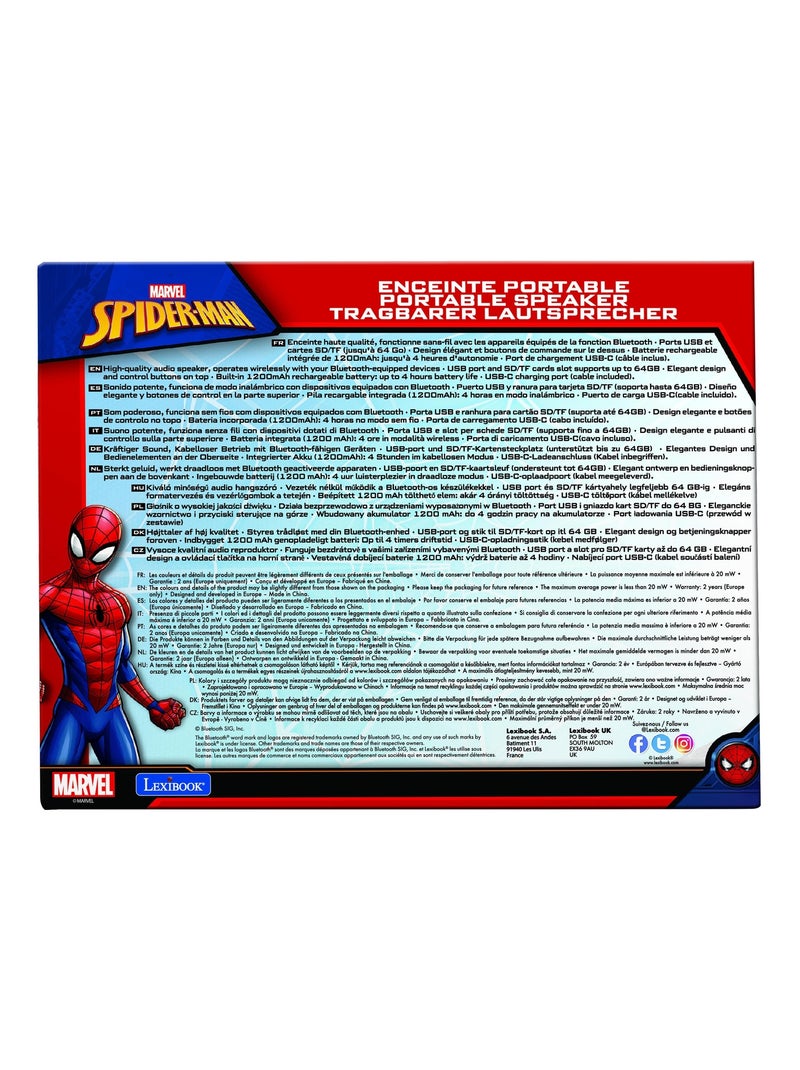 Enceinte Bluetooth portable Spider-Man Bleu - Kiabi