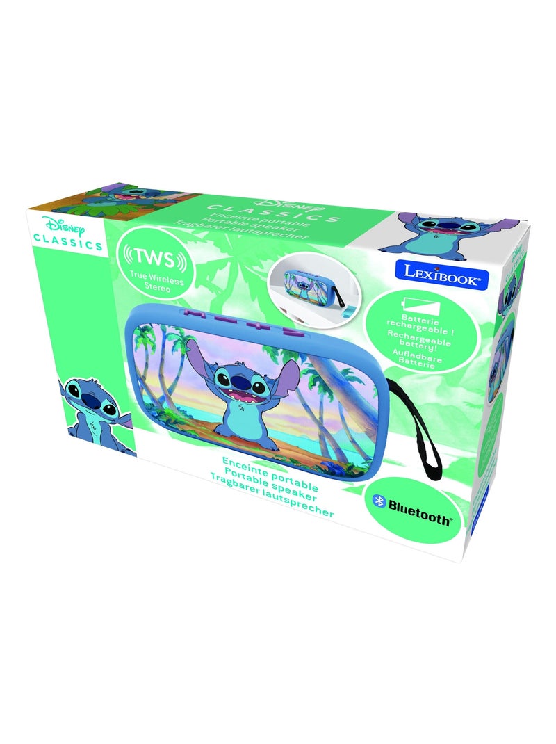 Enceinte Bluetooth portable Stitch Bleu - Kiabi