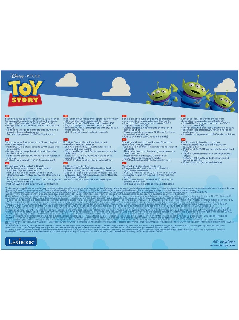Enceinte Bluetooth Portable Toy Story Vert - Kiabi