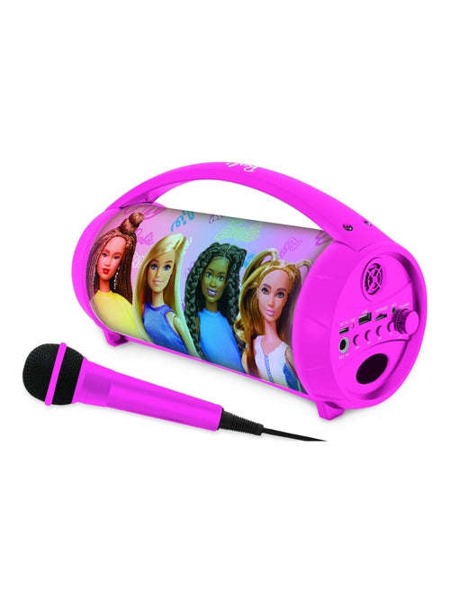 Enceinte Bluetooth Sans-Fil Lumineuse avec Micro Barbie - Kiabi