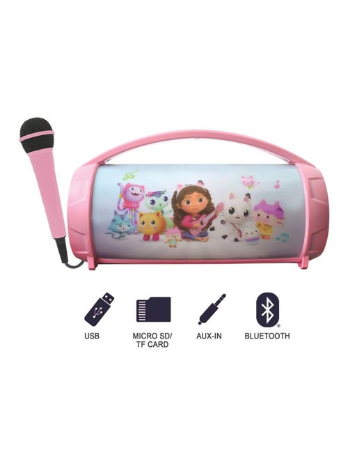 Enceinte Bluetooth Sans-Fil Lumineuse avec Micro Gabby et la Maison Magique - Kiabi