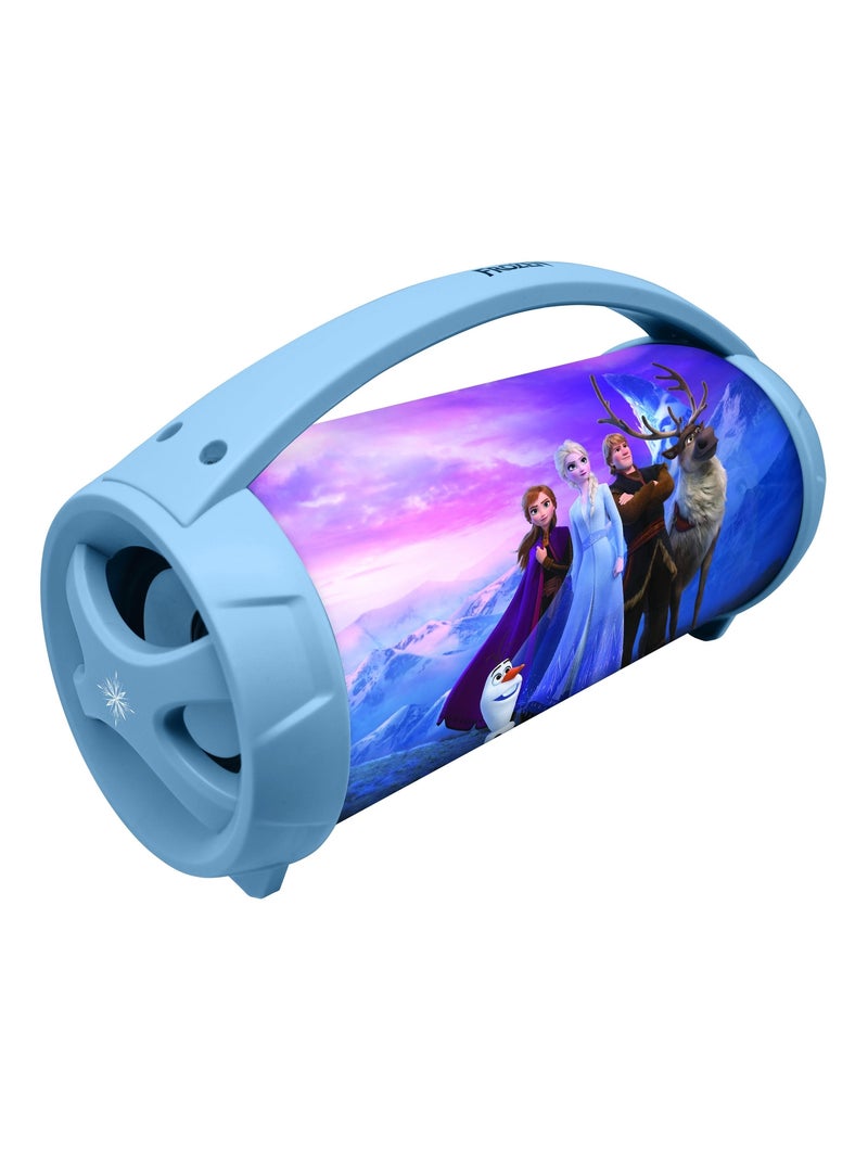 Enceinte Bluetooth Sans-Fil Lumineuse avec Micro La Reine des Neiges Bleu - Kiabi