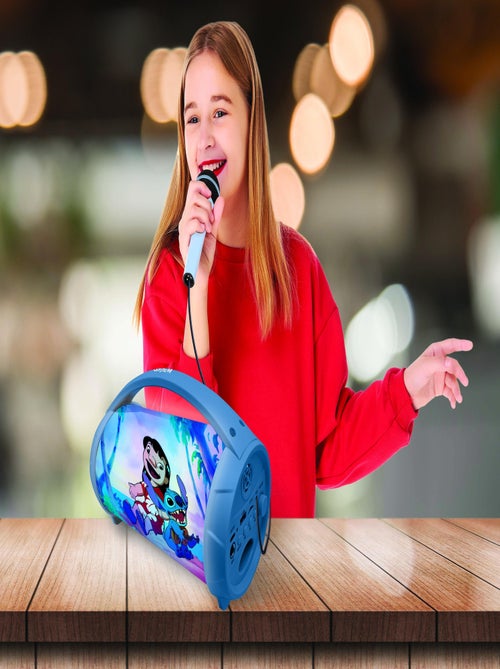 Enceinte Bluetooth Sans-Fil Lumineuse avec Micro Stitch - Kiabi