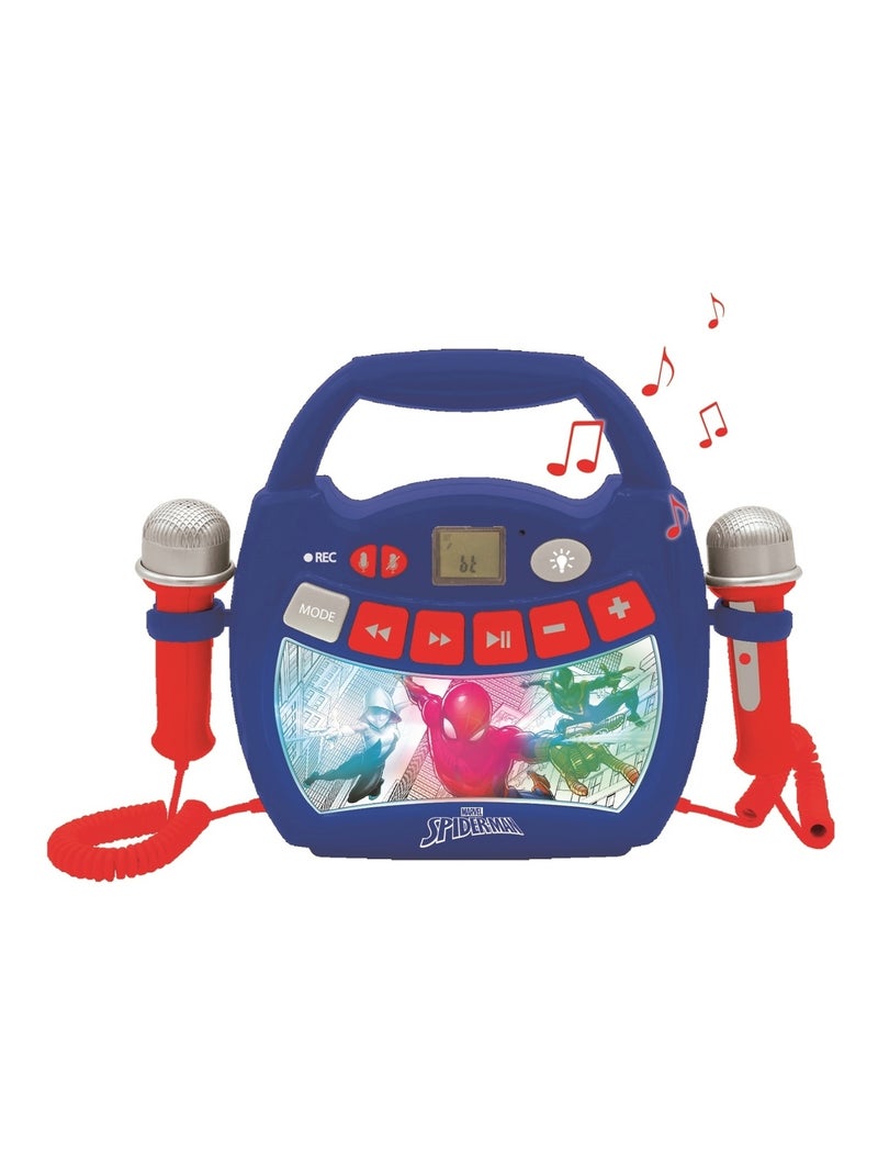 Enceinte bluetooth spider-man avec micros Bleu - Kiabi