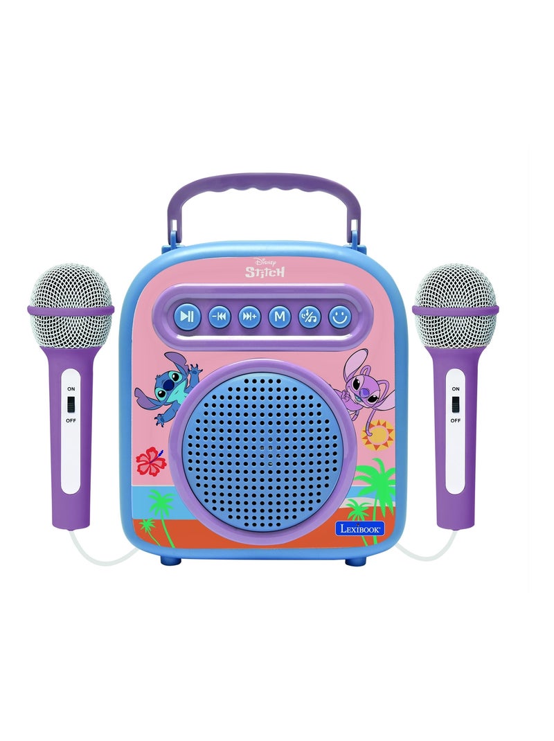 Enceinte Bluetooth Stitch avec micros Bleu - Kiabi