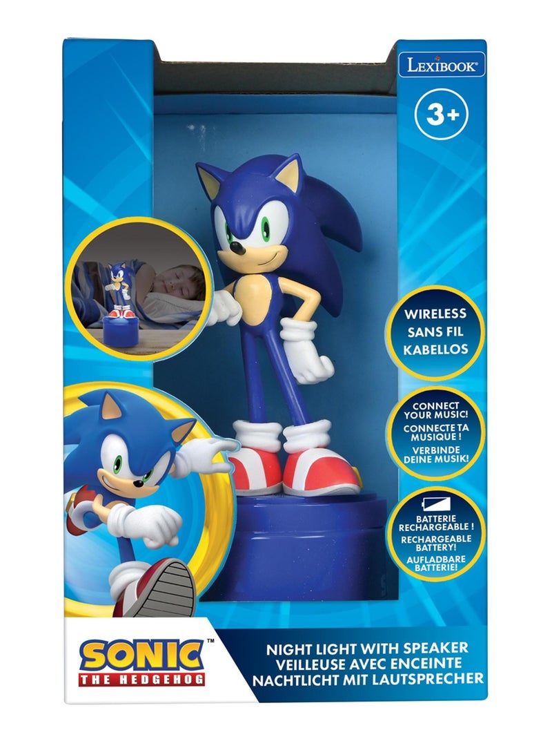 Enceinte Bluetooth veilleuse Sonic Bleu - Kiabi