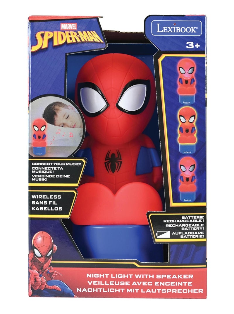 Enceinte Bluetooth veilleuse Spiderman Rouge - Kiabi