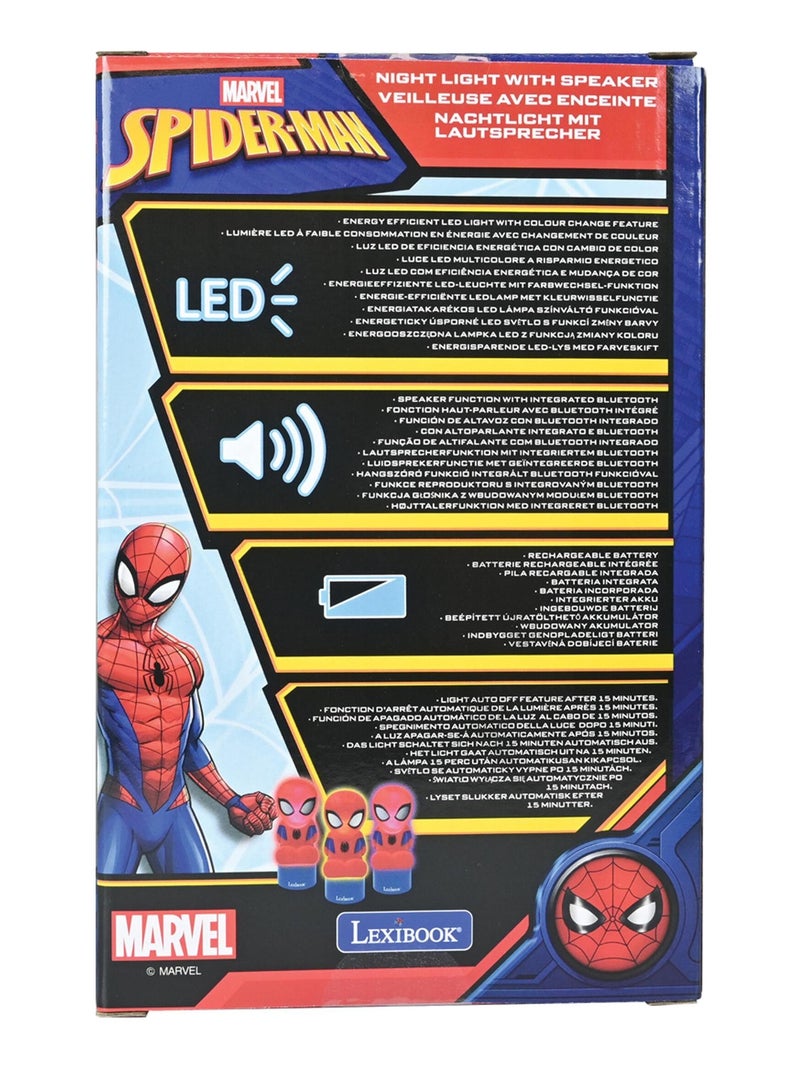 Enceinte Bluetooth veilleuse Spiderman Rouge - Kiabi