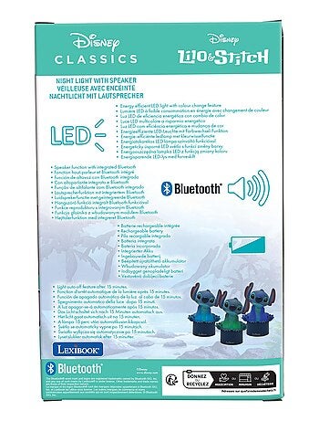 Enceinte Bluetooth veilleuse Stitch