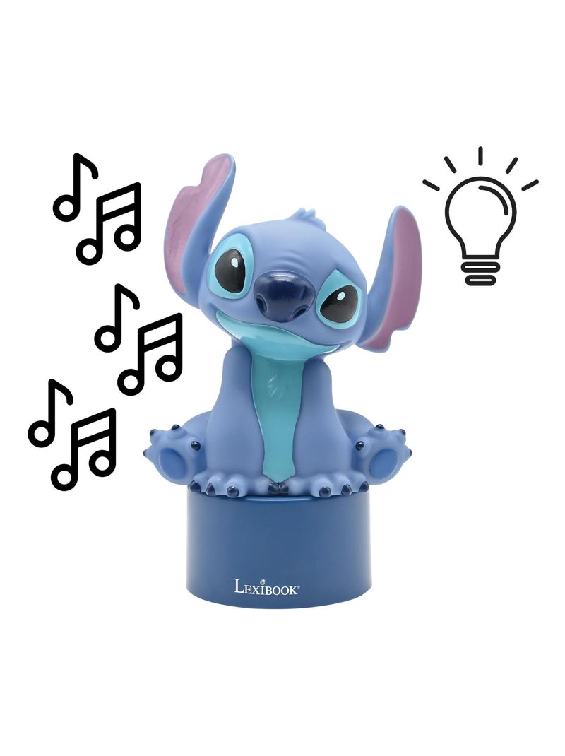 Enceinte Bluetooth veilleuse Stitch Bleu - Kiabi