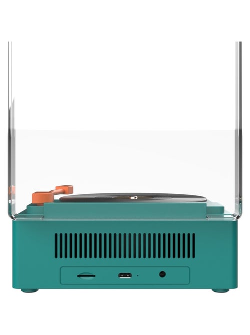 Enceinte Bluetooth VS-80 Rétro avec Réveil Intégré - Design Tourne-disque Vintage - MOB - Kiabi