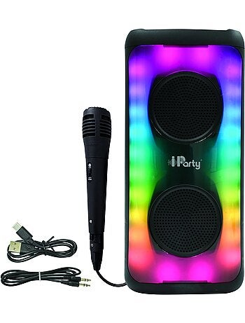 Enceinte Grande Taille Bluetooth? lumineuse effet flammes multicolores avec micro