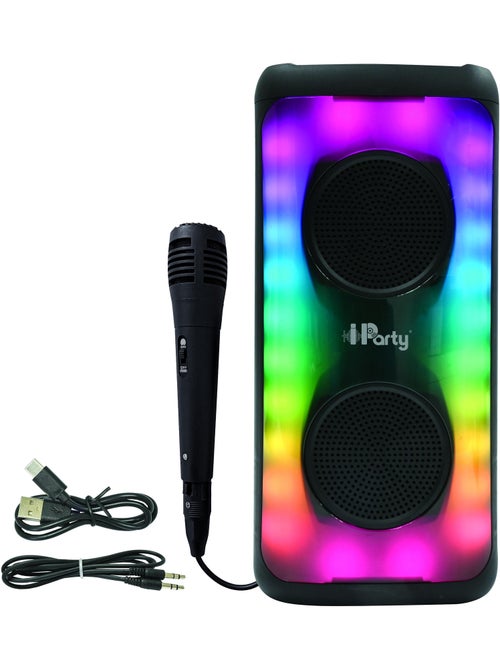 Enceinte Grande Taille Bluetooth® lumineuse effet flammes multicolores avec micro - Kiabi