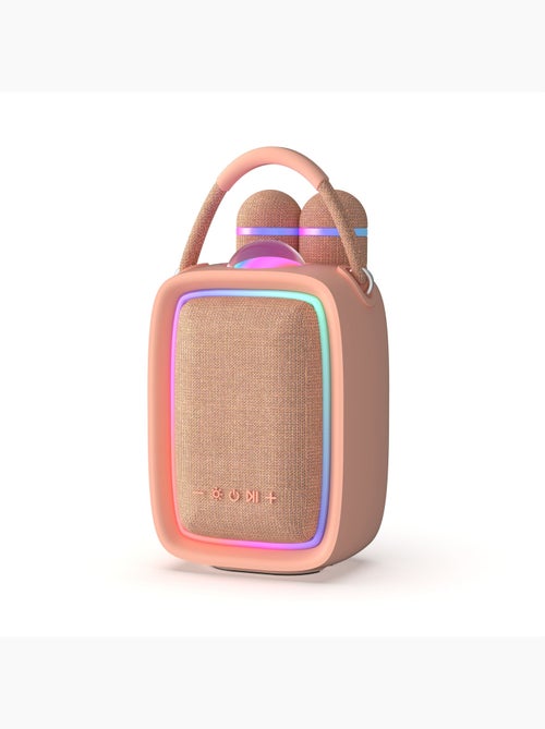 Enceinte & Karaoké Lumineuse - SINGY PARTY ROSE - Kiabi