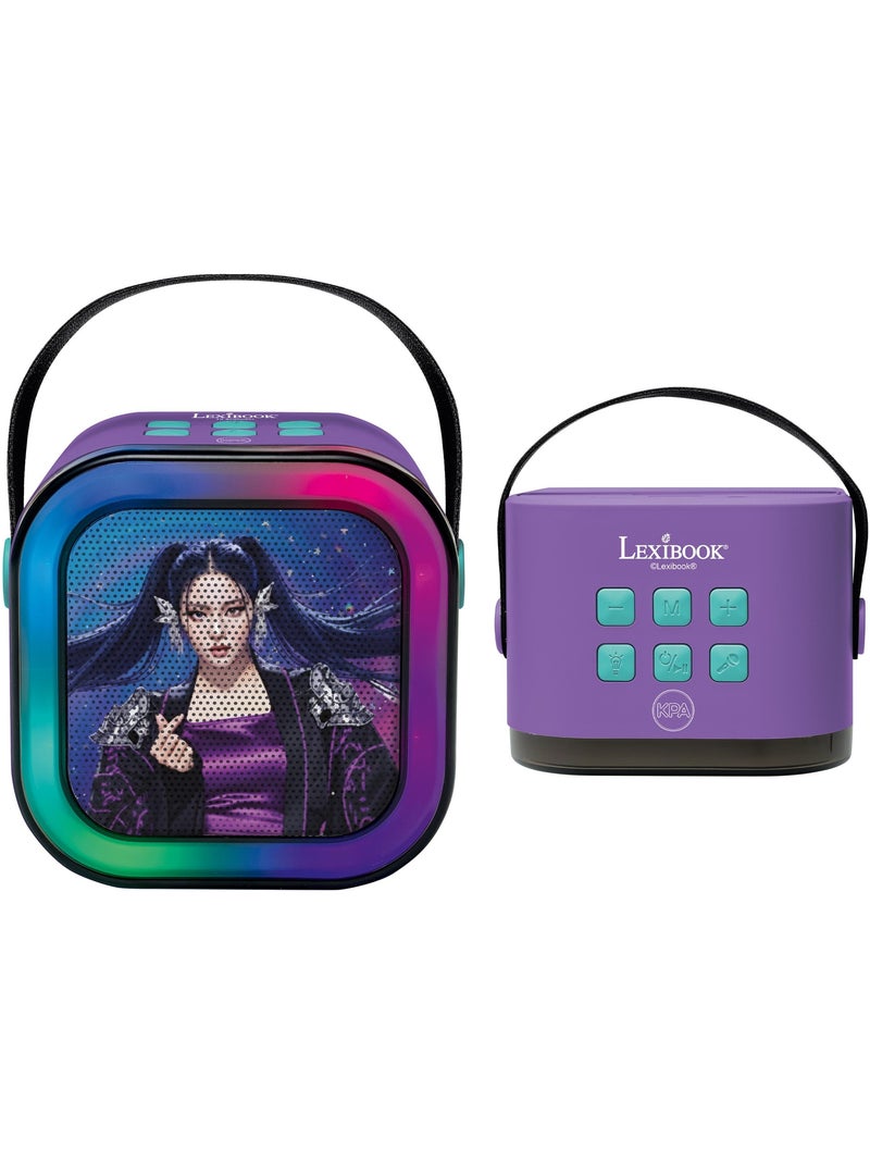 Enceinte karaoké portable k-pop academy avec deux microphones sans fil Violet - Kiabi