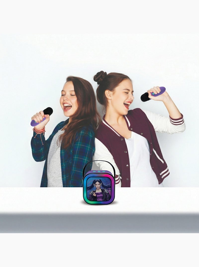Enceinte karaoké portable k-pop academy avec deux microphones sans fil Violet - Kiabi