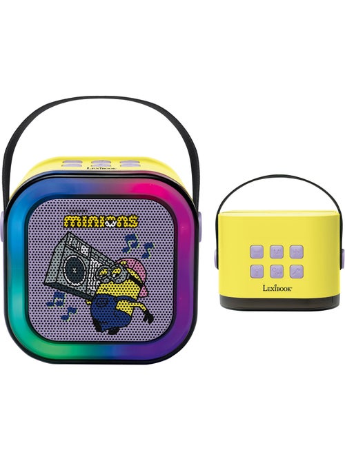 Enceinte karaoké portable minions avec un microphone sans fil - Kiabi