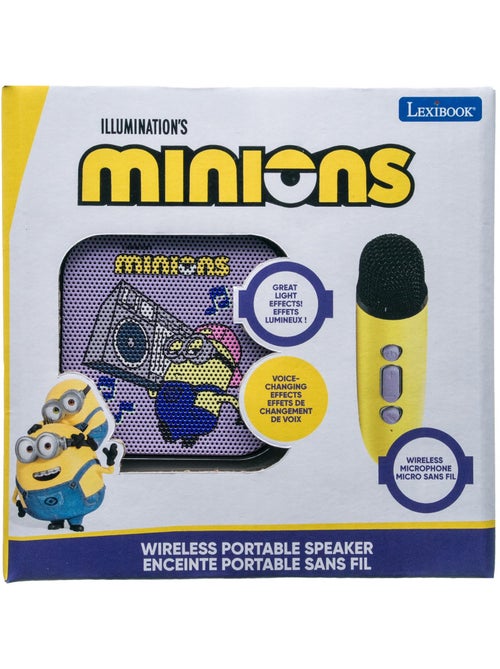 Enceinte karaoké portable minions avec un microphone sans fil - Kiabi