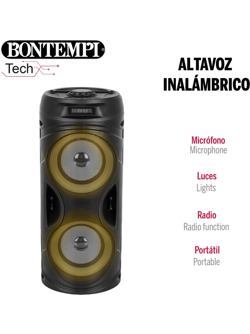 Enceinte sans fil 160w avec microphone et lumières bontempi N/A - Kiabi